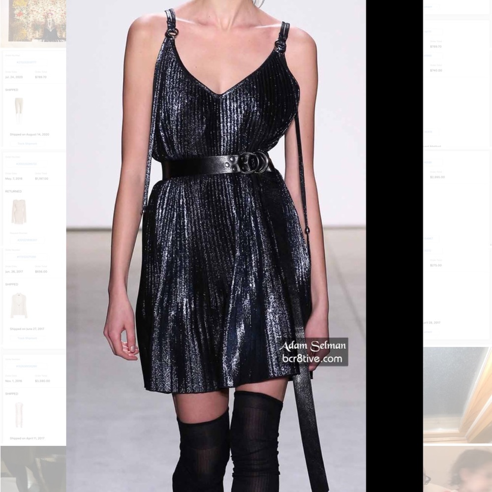 Black Metallic Dress